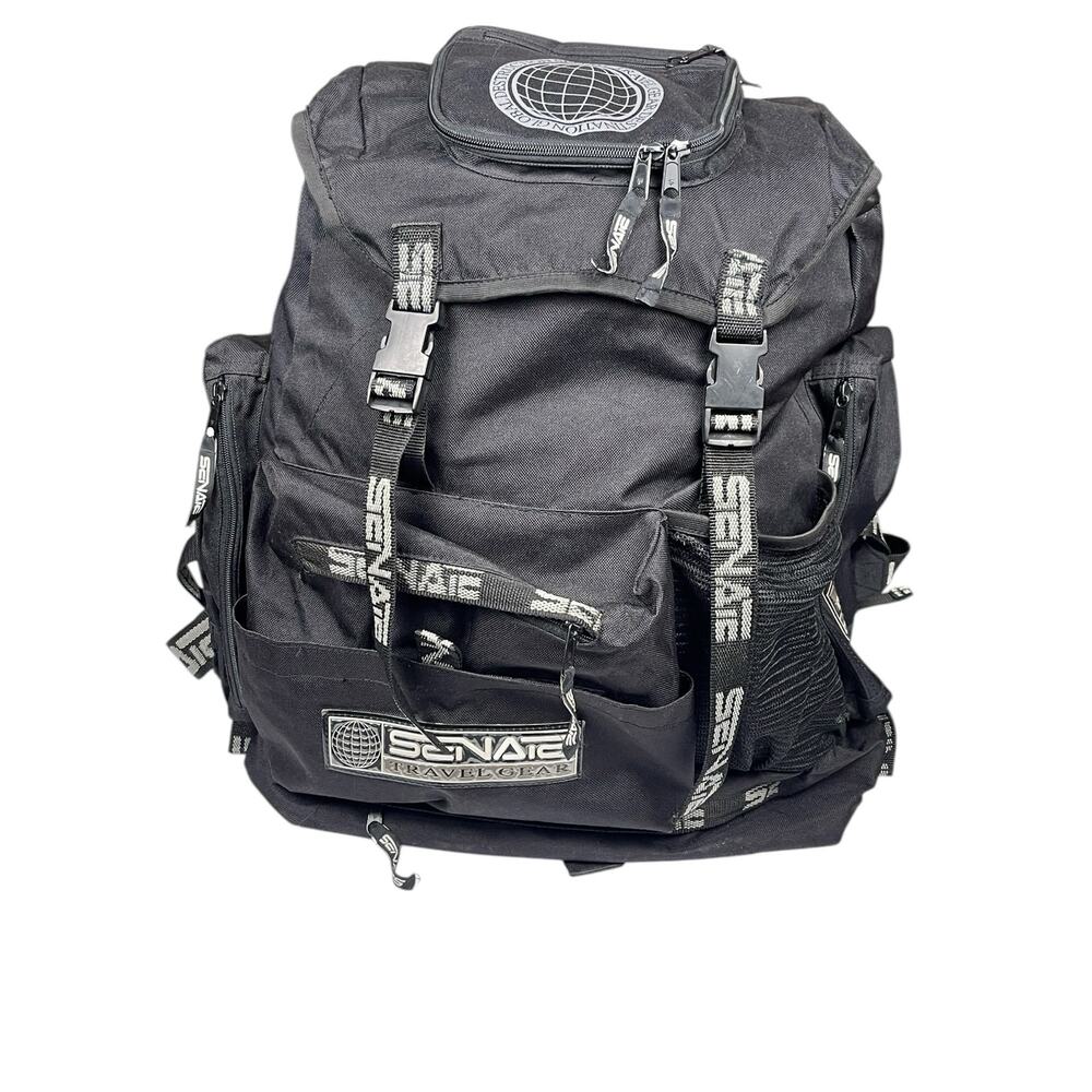 Vintage 90s Senate Travel Gear Backpack Global Destruction Inline Skate Bag